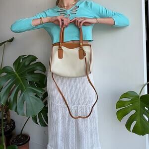 Vintage Archer Leather Handbag with Crossbody Strap